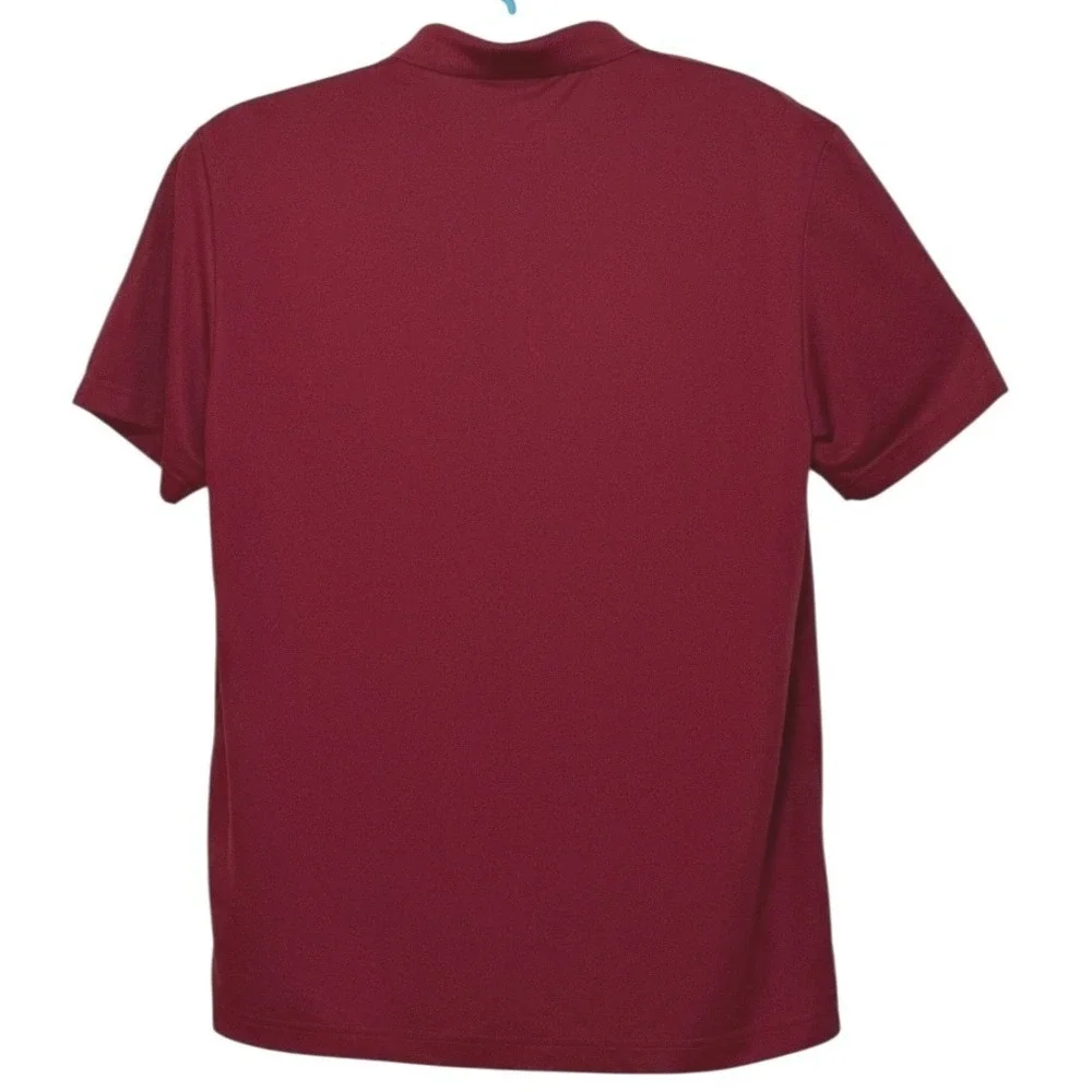 Adidas Primegreen Golf Polo Shirt Mens Burgundy Pine Lakes CC Embroidered Logo L